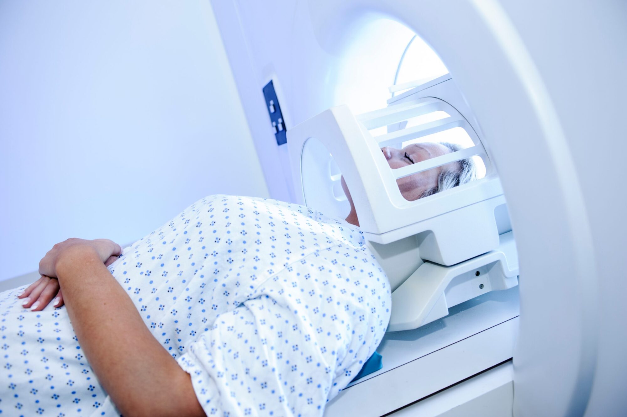 Patient laying mobile imaging rental
